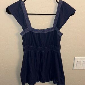 Hollister Dark Blue Blouse